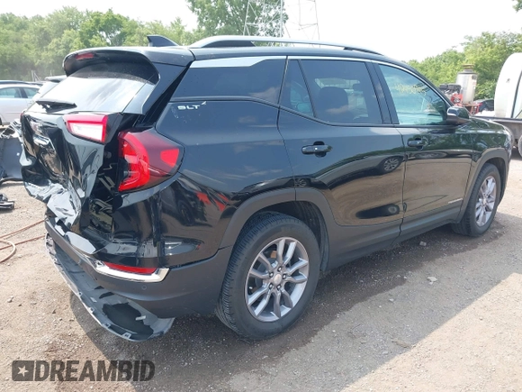 2022 GMC Terrain SLT with VIN 3GKALPEV6NL113491, listed as a IAAI auction lot 42450995 with 28,713 mi miles and . Bid and sale history available at DreamBid. Image 4.