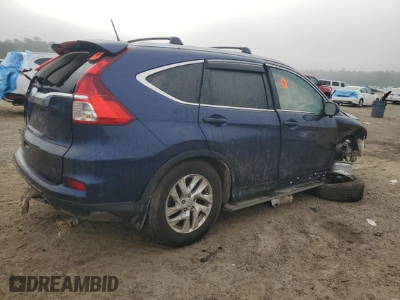 2015 Honda CR-V EX-L with VIN 2HKRM3H77FH517953, listed as a Copart auction lot 42214095 with 0 mi miles and Salvage Title. Bid and sale history available at carsss.com. Image 3.