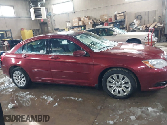 2014 Chrysler 200 LX with VIN 1C3CCBAB9EN194901, listed as a IAAI auction lot 41864028 with 166,595 mi miles. Bid and sale history available at carsss.com. Image 13.