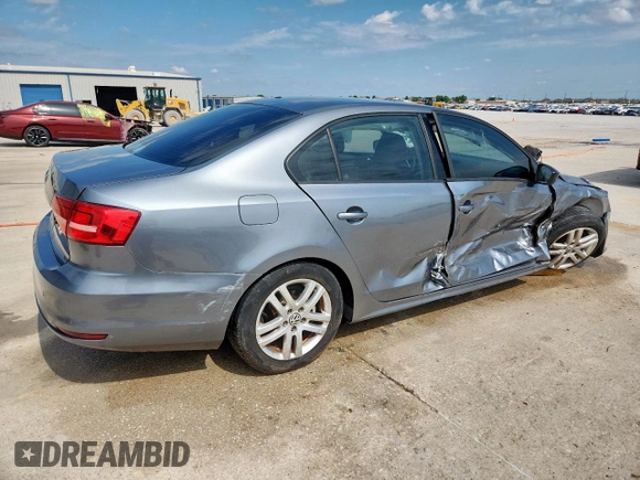 2015 Volkswagen Jetta S with VIN 3VW2K7AJ8FM242136, listed as a Copart auction lot 61063545 with Not provided miles and Salvage title. Bid and sale history available at DreamBid. Image 3.