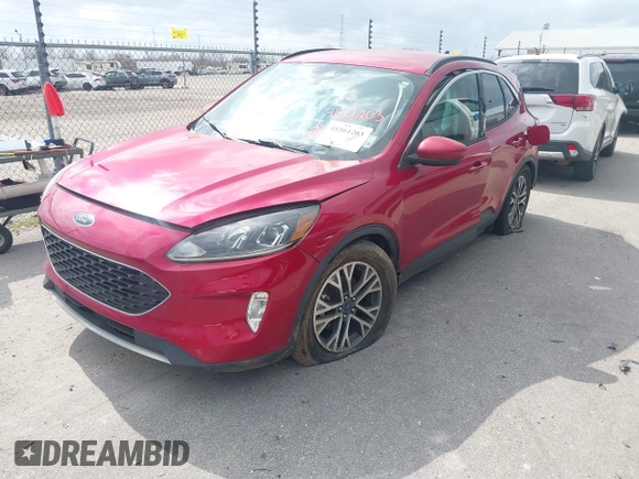 2020 Ford Escape SEL with VIN 1FMCU0H66LUA68502, listed as a IAAI auction lot 41561203 with 140,004 mi miles and . Bid and sale history available at carsss.com. Image 17.