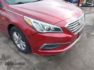 2016 Hyundai Sonata SE with VIN 5NPE24AF9GH414904, listed as a IAAI auction lot 41633415 with 107,778 mi miles and . Bid and sale history available at carsss.com. Image 6.