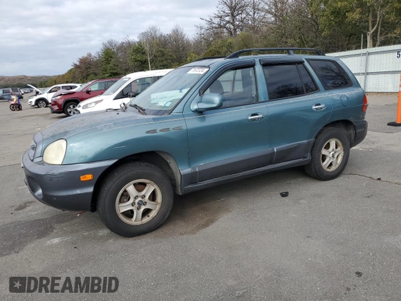 2003 Hyundai Santa Fe GLS with VIN KM8SC73D03U421863, listed as a Copart auction lot 71573724 with 184,028 mi miles and Salvage Title. Bid and sale history available at carsss.com. Image 1.