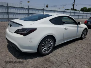 2012 Hyundai Genesis Coupe 2.0T with VIN KMHHT6KD7CU065496, listed as a Copart auction lot 59606335 with 98,008 mi miles and Salvage title. Bid and sale history available at DreamBid. Image 3.