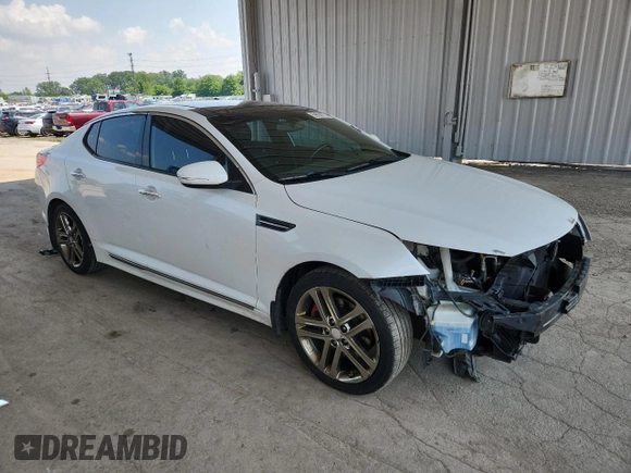 2013 Kia Optima SX with VIN 5XXGR4A67DG205852, listed as a Copart auction lot 59938975 with 190,329 mi miles and Salvage title. Bid and sale history available at DreamBid. Image 4.