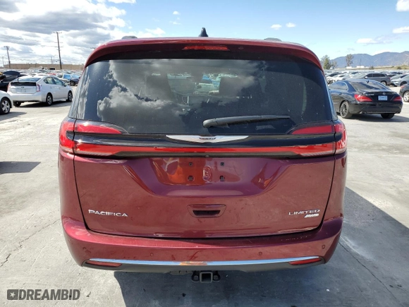 2023 Chrysler Pacifica Limited with VIN 2C4RC3GG9PR605377, listed as a Copart auction lot 51781805 with 7,606 mi miles and Salvage Title. Bid and sale history available at carsss.com. Image 6.