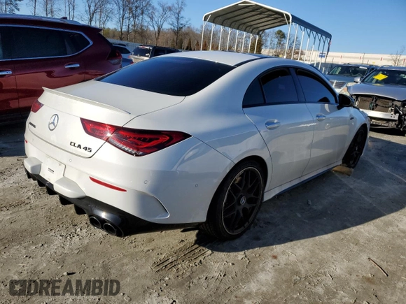 2023 Mercedes-Benz CLA 45 AMG with VIN W1K5J5DB3PN379445, listed as a Copart auction lot 41185944 with Not Provided miles and . Bid and sale history available at DreamBid. Image 3.