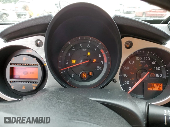 2016 Nissan 370Z with VIN JN1AZ4EH5GM935536, listed as a Copart auction lot 48925463 with 77,634 mi miles. Bid and sale history available at carsss.com. Image 9.