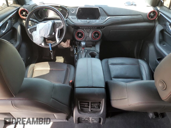2019 Chevrolet Blazer RS with VIN 3GNKBJRS7KS634910, listed as a Copart auction lot 54093715 with 168,518 mi miles and Salvage title. Bid and sale history available at DreamBid. Image 8.