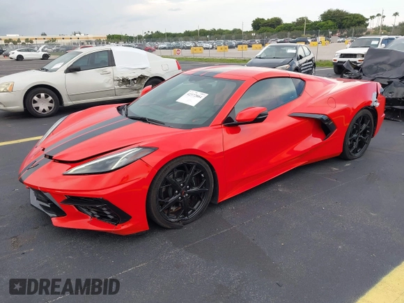 2022 Chevrolet Corvette 2LT with VIN 1G1YB2D44N5103303, listed as a IAAI auction lot 42372884 with 16,121 mi miles and . Bid and sale history available at DreamBid. Image 2.