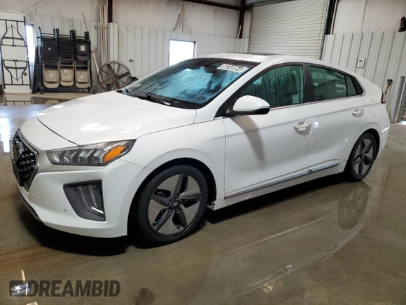 2021 Hyundai Ioniq Limited with VIN KMHC05LC2MU260992, listed as a Copart auction lot 80240064 with 120,266 mi miles and Clean title. Bid and sale history available at DreamBid. Image 1.