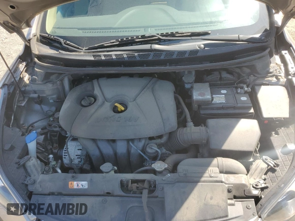 2013 Hyundai Elantra GLS with VIN 5NPDH4AE9DH444482, listed as a Copart auction lot 61846945 with 76,536 mi miles and Salvage title. Bid and sale history available at DreamBid. Image 11.