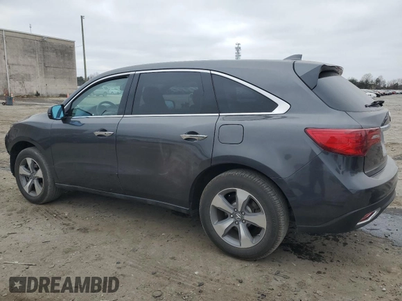2014 Acura MDX with VIN 5FRYD3H27EB015567, listed as a Copart auction lot 48972145 with 120,245 mi miles and Salvage Title. Bid and sale history available at carsss.com. Image 2.