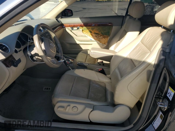 2009 Audi A4 2.0T with VIN WAUAF48H79K007501, listed as a Copart auction lot 85820704 with 126,393 mi miles and Salvage title. Bid and sale history available at DreamBid. Image 7.