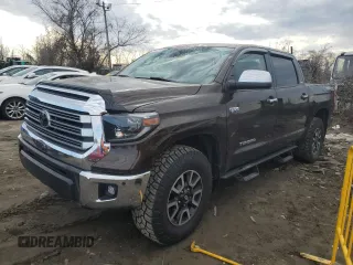 2021 Toyota Tundra Limited z VIN 5TFHY5F10MX013322, wystawiony jako Copart lot #46177705 z przebiegiem 22 103 mil mil oraz Szkoda całkowita • Salvage title. Historia ofert i sprzedaży dostępna na DreamBid. Obrazek 1.