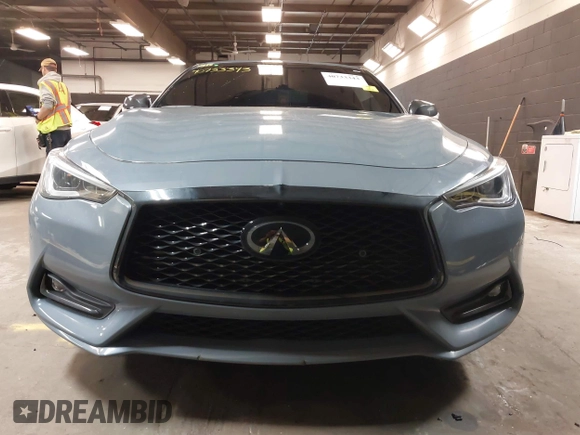 2022 Infiniti Q60 Red Sport 400 with VIN JN1FV7LL4NM681132, listed as a IAAI auction lot 40733343 with 14,309 mi miles and . Bid and sale history available at DreamBid. Image 6.