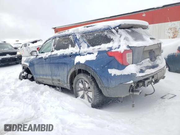 2022 Ford Explorer XLT with VIN 1FMSK8DH1NGB15833, listed as a Copart auction lot 41956095 with 1 mi miles and Salvage Title. Bid and sale history available at carsss.com. Image 2.