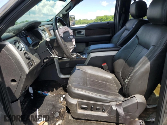 2014 Ford F-150 XL with VIN 1FTFW1ET7EFB81393, listed as a Copart auction lot 57052264 with 100,586 mi miles and Salvage title. Bid and sale history available at DreamBid. Image 7.