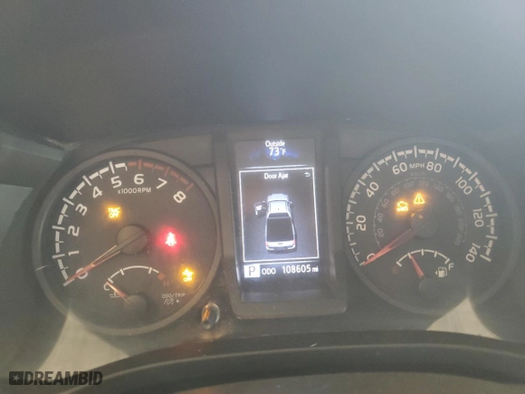 2019 Toyota Tacoma 2WD SR with VIN 5TFRX5GN7KX139215, listed as a Copart auction lot 45992285 with 108,605 mi miles and Salvage Title. Bid and sale history available at carsss.com. Image 9.