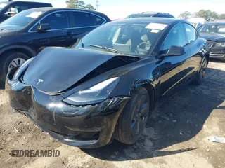 2023 Tesla Model 3 with VIN 5YJ3E1EA2PF482536, listed as a IAAI auction lot 41858110 with 6,298 mi miles. Bid and sale history available at carsss.com. Image 19.