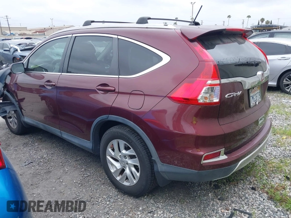2015 Honda CR-V EX with VIN 2HKRM3H53FH532335, listed as a IAAI auction lot 41896405 with Not Provided miles and . Bid and sale history available at carsss.com. Image 3.