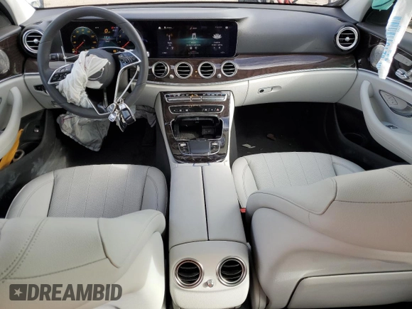 2023 Mercedes-Benz E 350 with VIN W1KZF8EB3PB150199, listed as a Copart auction lot 46922695 with 20,487 mi miles and Salvage Title. Bid and sale history available at DreamBid. Image 8.