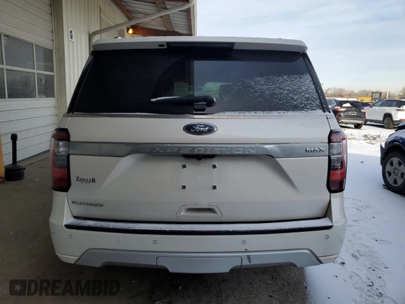 2019 Ford Expedition Max Platinum with VIN 1FMJK1MT7KEA30171, listed as a Copart auction lot 41403075 with 104,440 mi miles and Salvage title. Bid and sale history available at DreamBid. Image 6.