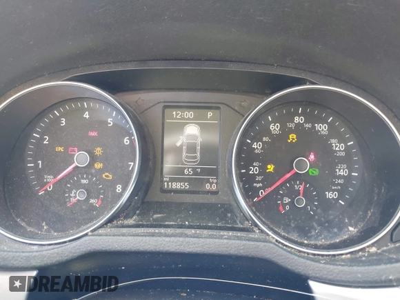 2017 Volkswagen Passat S z VIN 1VWAT7A30HC009964, wystawiony jako IAAI lot #42181146 z przebiegiem 118 855 mil mil oraz . Historia ofert i sprzedaży dostępna na DreamBid. Obrazek 7.