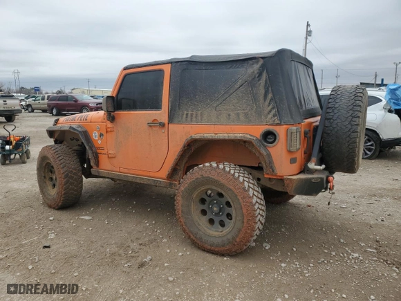 2012 Jeep Wrangler JK Sport S with VIN 1C4GJWAG6CL227139, listed as a Copart auction lot 44497345 with 77,928 mi miles and Salvage Title. Bid and sale history available at carsss.com. Image 2.