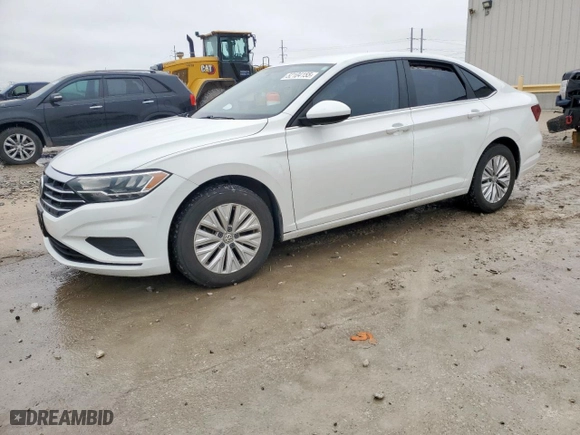 2019 Volkswagen Jetta S with VIN 3VWCB7BU3KM199641, listed as a Copart auction lot 52104155 with 57,006 mi miles and Salvage Title. Bid and sale history available at carsss.com. Image 1.
