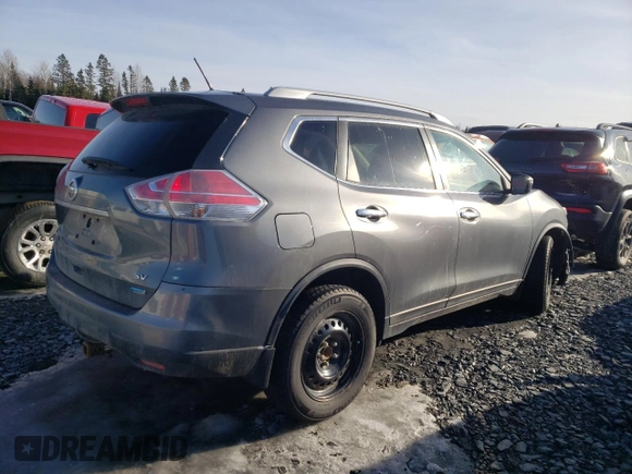 2014 Nissan Rogue SV with VIN 5N1AT2MT5EC768201, listed as a Copart auction lot 47294395 with 173,961 mi miles and Salvage Title. Bid and sale history available at DreamBid. Image 3.