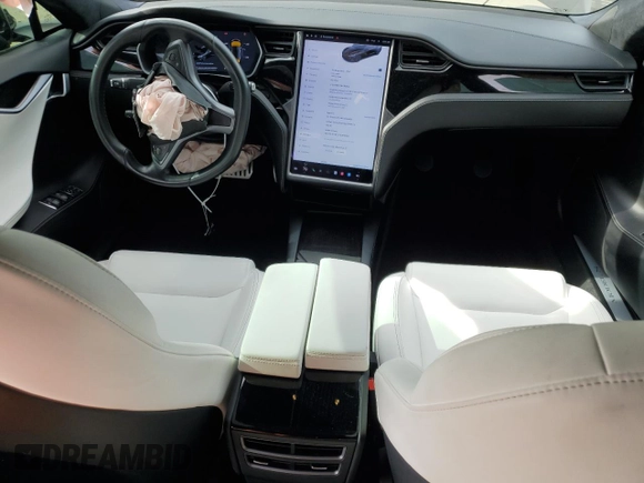 2020 Tesla Model S Performance with VIN 5YJSA1E49LF390948, listed as a Copart auction lot 47313715 with 95,143 mi miles and Salvage title. Bid and sale history available at DreamBid. Image 8.