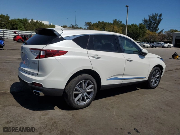 2023 Acura RDX w/Technology Package with VIN 5J8TC1H51PL004739, listed as a Copart auction lot 48769065 with 7,701 mi miles and Salvage Title. Bid and sale history available at carsss.com. Image 3.