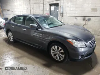2011 Infiniti M with VIN JN1AY1AR1BM570667, listed as a Copart auction lot 74661744 with 179,340 mi miles and Salvage Title. Bid and sale history available at DreamBid. Image 4.