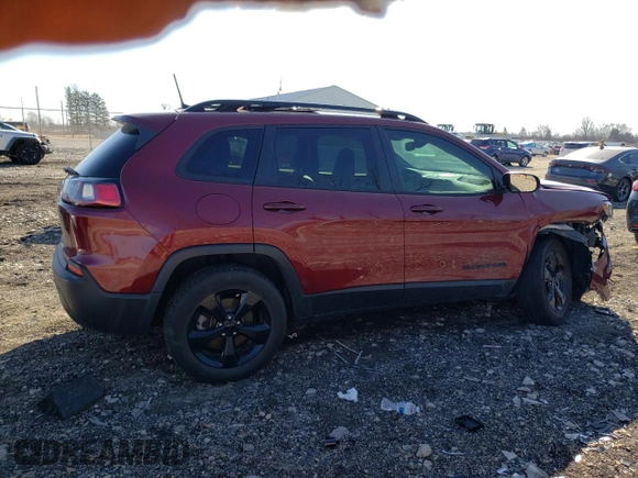 2020 Jeep Cherokee Altitude with VIN 1C4PJMLN1LD553943, listed as a Copart auction lot 48331895 with 53,621 mi miles and Salvage Title. Bid and sale history available at carsss.com. Image 3.