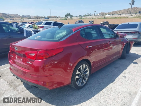 2014 Kia Optima SXL Turbo with VIN 5XXGR4A69EG293806, listed as a IAAI auction lot 42088106 with Not Provided miles and . Bid and sale history available at DreamBid. Image 4.