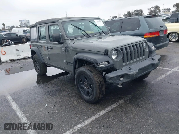 2022 Jeep Wrangler Unlimited High Tide with VIN 1C4HJXDG8NW126143, listed as a IAAI auction lot 41507703 with 44,472 mi miles and . Bid and sale history available at DreamBid. Image 1.