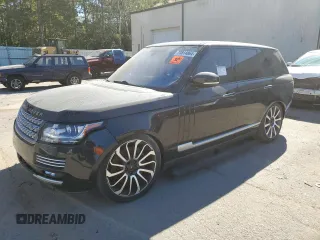 2014 Land Rover Range Rover Autobiography with VIN SALGV2FE0HA914567, listed as a Copart auction lot 74814864 with 79,229 mi miles and Clean title. Bid and sale history available at DreamBid. Image 1.