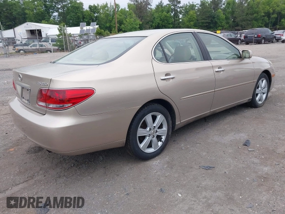 2005 Lexus ES 350 z VIN JTHBA30G555070316, wystawiony jako IAAI lot #42361017 z przebiegiem 251 072 mil mil oraz . Historia ofert i sprzedaży dostępna na DreamBid. Obrazek 4.