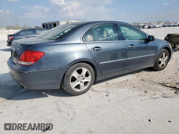 2007 Acura RL Tech Pkg with VIN JH4KB16647C002359, listed as a Copart auction lot 49576285 with 0 mi miles and Salvage Title. Bid and sale history available at carsss.com. Image 3.