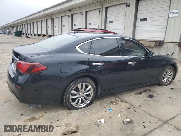 2017 Infiniti Q70 3.7 with VIN JN1BY1AP9HM740558, listed as a Copart auction lot 45380705 with 143,810 mi miles and Salvage title. Bid and sale history available at DreamBid. Image 3.