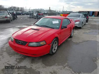 2001 Ford Mustang GT Deluxe with VIN 1FAFP42X71F205746, listed as a IAAI auction lot 41665046 with 1 mi miles. Bid and sale history available at carsss.com. Image 2.