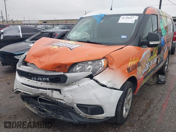 2022 Ram ProMaster City Cargo Tradesman with VIN ZFBHRFAB5N6W65379, listed as a IAAI auction lot 42198667 with 92,355 mi miles and . Bid and sale history available at DreamBid. Image 2.