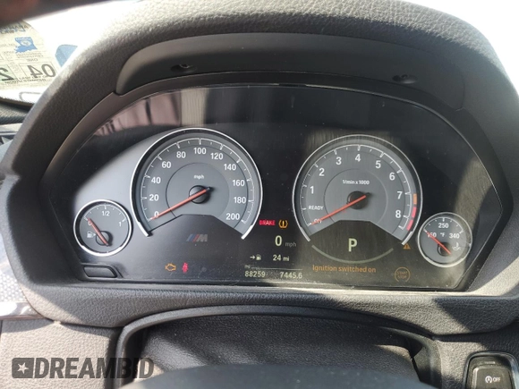 2016 BMW M3 with VIN WBS8M9C59G5D31154, listed as a Copart auction lot 54381145 with 88,259 mi miles and Non repairable. Bid and sale history available at DreamBid. Image 9.