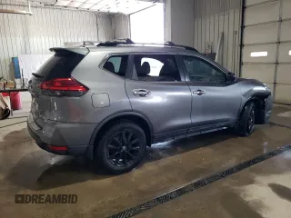 2017 Nissan Rogue SL with VIN 5N1AT2MV1HC802897, listed as a Copart auction lot 54335765 with 62,358 mi miles and Salvage Title. Bid and sale history available at carsss.com. Image 3.