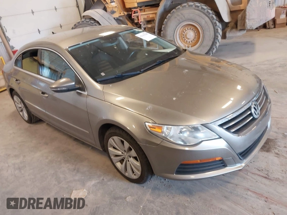 2012 Volkswagen CC Sport with VIN WVWMN7AN9CE508965, listed as a IAAI auction lot 42143188 with 129,205 mi miles. Bid and sale history available at carsss.com. Image 1.
