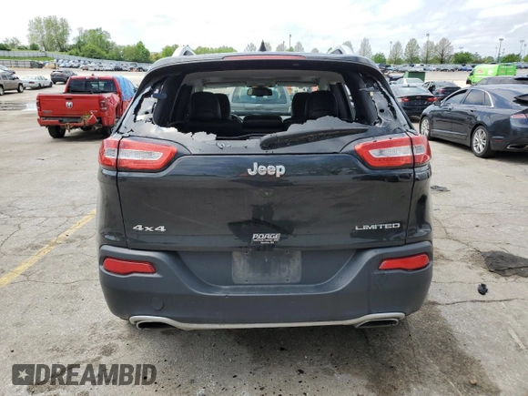 2016 Jeep Cherokee Limited with VIN 1C4PJMDS9GW267854, listed as a Copart auction lot 55031185 with 151,444 mi miles and Salvage title. Bid and sale history available at DreamBid. Image 6.