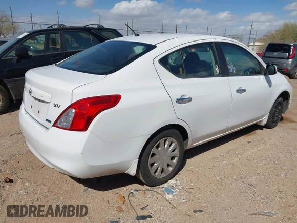 2012 Nissan Versa SL with VIN 3N1CN7AP9CL910324, listed as a IAAI auction lot 41718844 with 128,783 mi miles. Bid and sale history available at carsss.com. Image 4.