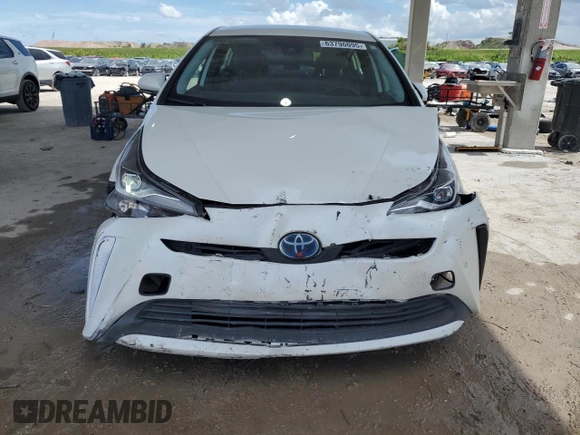 2020 Toyota Prius L Eco with VIN JTDKARFU0L3125927, listed as a Copart auction lot 63796095 with 21,895 mi miles and Salvage title. Bid and sale history available at DreamBid. Image 5.