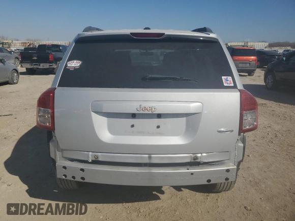2011 Jeep Compass Latitude with VIN 1J4NT1FB9BD253495, listed as a Copart auction lot 48406185 with 147,262 mi miles and Salvage Title. Bid and sale history available at carsss.com. Image 6.